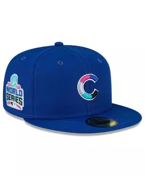 Мужская приталенная кепка Royal Chicago Cubs 2016 World Series Polar Lights 59FIFTY New Era