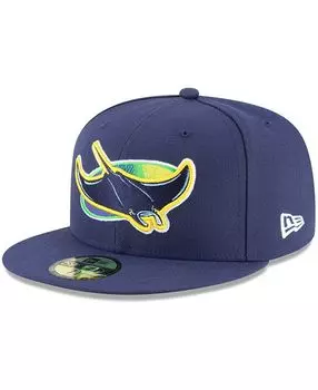 Мужская приталенная кепка Tampa Bay Rays Alternate Authentic Collection On-Field 59FIFTY New Era