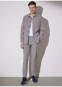 Мужская приталенная куртка Stone с классическим воротником BBSP23MBL014 Brooks Brothers