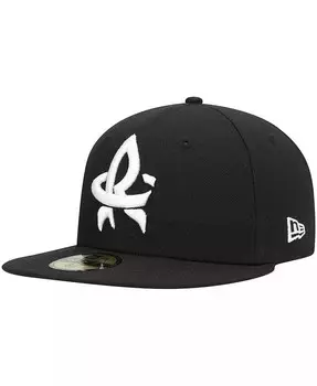 Мужская приталенная шляпа Black Rocket City Trash Pandas Authentic Collection Team Alternate 59FIFTY New Era, черный