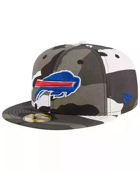 Мужская приталенная шляпа Buffalo Bills Urban Camo 59FIFTY New Era, зеленый