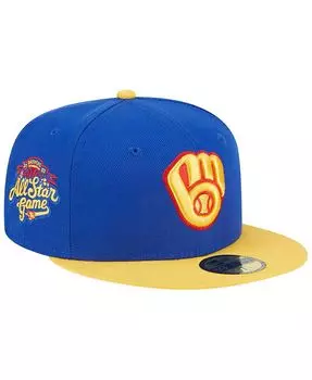 Мужская приталенная шляпа королевского желтого цвета Milwaukee Brewers Empire 59FIFTY New Era