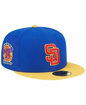 Мужская приталенная шляпа королевского желтого цвета San Diego Padres Empire 59FIFTY New Era