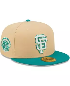 Мужская приталенная шляпа Natural, бирюзового цвета San Francisco Giants Mango Forest 59FIFTY New Era