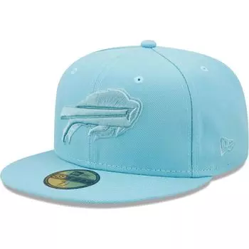 Мужская приталенная шляпа New Era Aqua Buffalo Bills Color Pack 59FIFTY