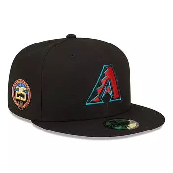 Мужская приталенная шляпа New Era Black Arizona Diamondbacks 25th Anniversary 59FIFTY