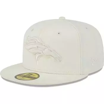Мужская приталенная шляпа New Era Cream Denver Broncos Color Pack 59FIFTY