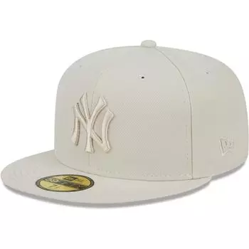 Мужская приталенная шляпа New Era цвета хаки New York Yankees в тон 59FIFTY