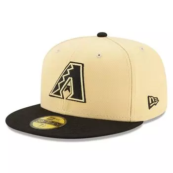 Мужская приталенная шляпа New Era Gold/Black Arizona Diamondbacks 2021 City Connect 59FIFTY
