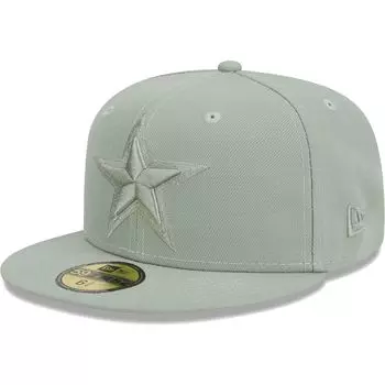 Мужская приталенная шляпа New Era Green Dallas Cowboys Color Pack 59FIFTY