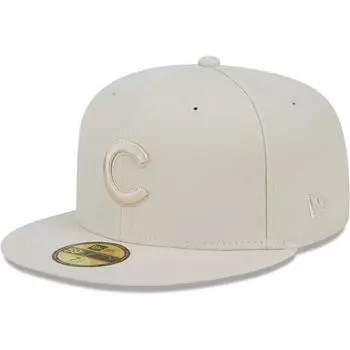 Мужская приталенная шляпа New Era хаки Chicago Cubs в тон 59FIFTY