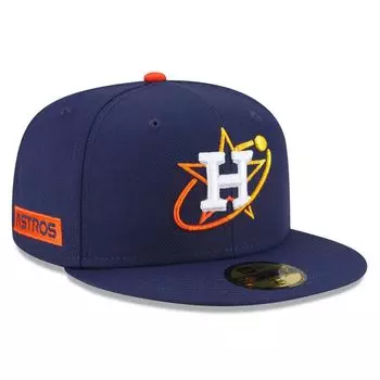 Мужская приталенная шляпа New Era Navy Houston Astros 2022 City Connect 59FIFTY