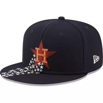 Мужская приталенная шляпа New Era Navy Houston Astros Meteor 59FIFTY