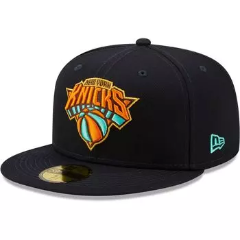 Мужская приталенная шляпа New Era Navy/Mint New York Knicks 59FIFTY