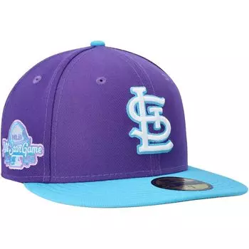 Мужская приталенная шляпа New Era Purple St. Louis Cardinals Vice 59FIFTY