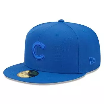 Мужская приталенная шляпа New Era Royal Chicago Cubs в тон 59FIFTY