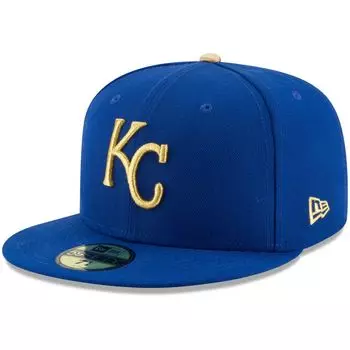 Мужская приталенная шляпа New Era Royal Kansas City Royals Authentic Collection 59FIFTY