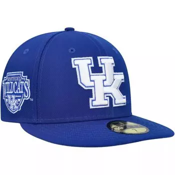 Мужская приталенная шляпа New Era Royal Kentucky Wildcats с нашивкой 59FIFTY