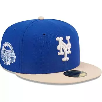Мужская приталенная шляпа New Era Royal New York Mets 59FIFTY