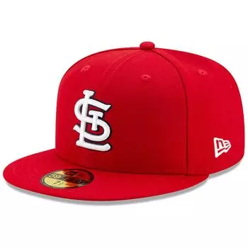 Мужская приталенная шляпа New Era St. Louis Cardinals Red On-Field Authentic Collection 59FIFTY
