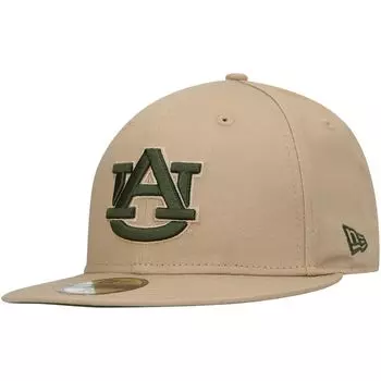 Мужская приталенная шляпа New Era Tan Auburn Tigers Camel & Rifle 59FIFTY