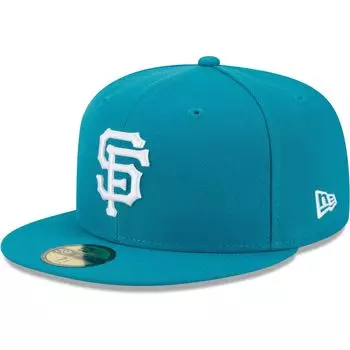Мужская приталенная шляпа New Era Turquoise San Francisco Giants 59FIFTY