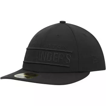 Мужская приталенная шляпа New Era Washington Commanders Black on Black II Low Profile 59FIFTY
