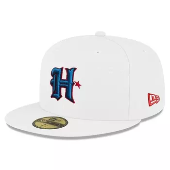 Мужская приталенная шляпа New Era White Houston Texans Omaha 59FIFTY, цвет Txs White