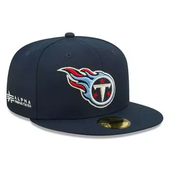 Мужская приталенная шляпа New Era x Alpha Industries Tennessee Titans Alpha 59FIFTY