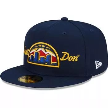 Мужская приталенная шляпа New Era x Just Don Navy Denver Nuggets 59FIFTY