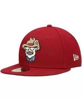 Мужская приталенная шляпа Red Frisco Rough Riders Authentic Collection Team Alternate 59FIFTY New Era, красный
