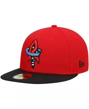 Мужская приталенная шляпа Red Rocket City Trash Pandas Authentic Collection Team Alternate 59FIFTY New Era
