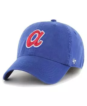 Мужская приталенная шляпа Royal Atlanta Braves Cooperstown Collection Franchise '47 Brand