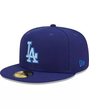 Мужская приталенная шляпа Royal Los Angeles Dodgers Monochrome Camo 59FIFTY New Era
