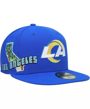 Мужская приталенная шляпа Royal Los Angeles Rams Stateview 59Fifty New Era