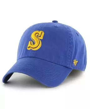 Мужская приталенная шляпа Royal Seattle Mariners Cooperstown Collection Franchise '47 Brand, синий