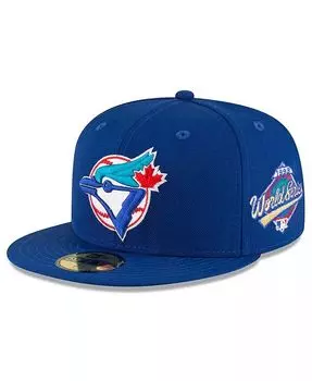 Мужская приталенная шляпа Royal Toronto Blue Jays 1993 World Series 59FIFTY New Era, синий