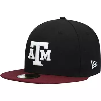 Мужская приталенная шляпа с логотипом New Era Maroon Texas A&M Aggies 59FIFTY