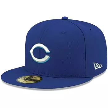 Мужская приталенная шляпа с логотипом New Era Royal Cincinnati Reds 59FIFTY