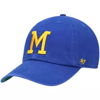 Мужская приталенная шляпа с логотипом Royal Milwaukee Brewers Cooperstown Collection '47