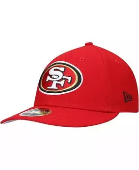 Мужская приталенная шляпа Scarlet San Francisco 49Ers Omaha Low Profile 59Fifty New Era, красный