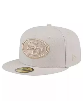 Мужская приталенная шляпа Stone San Francisco 49ers Color Pack 59FIFTY New Era, бежевый