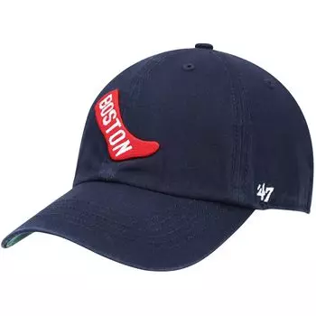 Мужская приталенная шляпа темно-синего цвета с логотипом '47 Boston Red Sox Cooperstown Collection Franchise