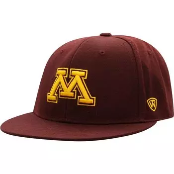 Мужская приталенная шляпа Top of the World бордового цвета Minnesota Golden Gophers Team