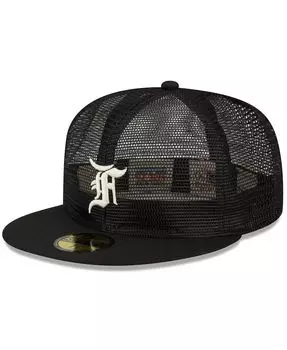 Мужская приталенная шляпа x Fear of God Black Mesh 59FIFTY New Era