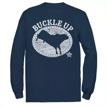 Мужская профессиональная футболка Bull Riders с пряжкой Bull Badge Licensed Character