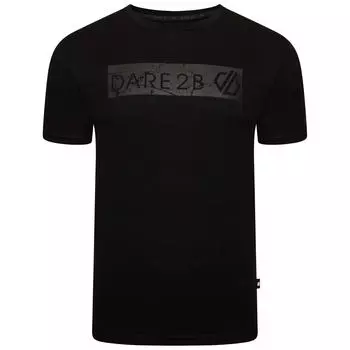 Мужская прогулочная рубашка с коротким рукавом Dispersed - черный DARE 2B, черный