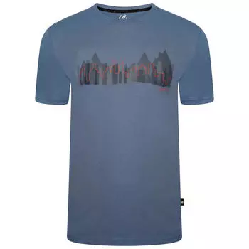 Мужская прогулочная рубашка с коротким рукавом Perpetuate - синяя DARE 2B, стальной синий