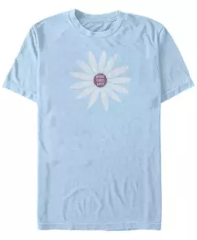Мужская простая футболка с коротким рукавом и ромашками Crew T-shirt Fifth Sun, синий
