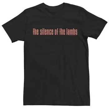 Мужская простая футболка с логотипом The Silence Of The Lambs Licensed Character